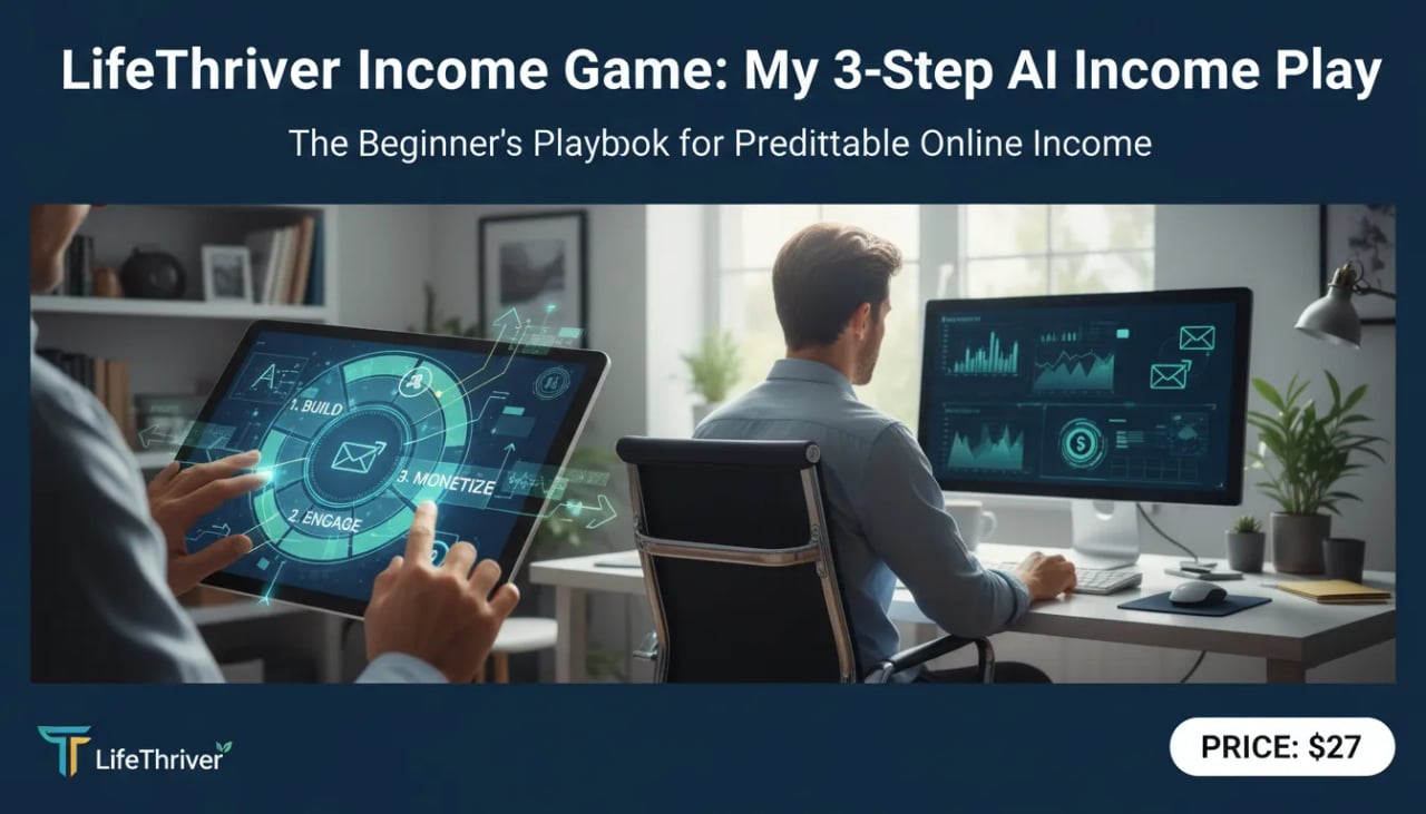 LifeThriver Income Game: My 3-Step AI Income Play Cover